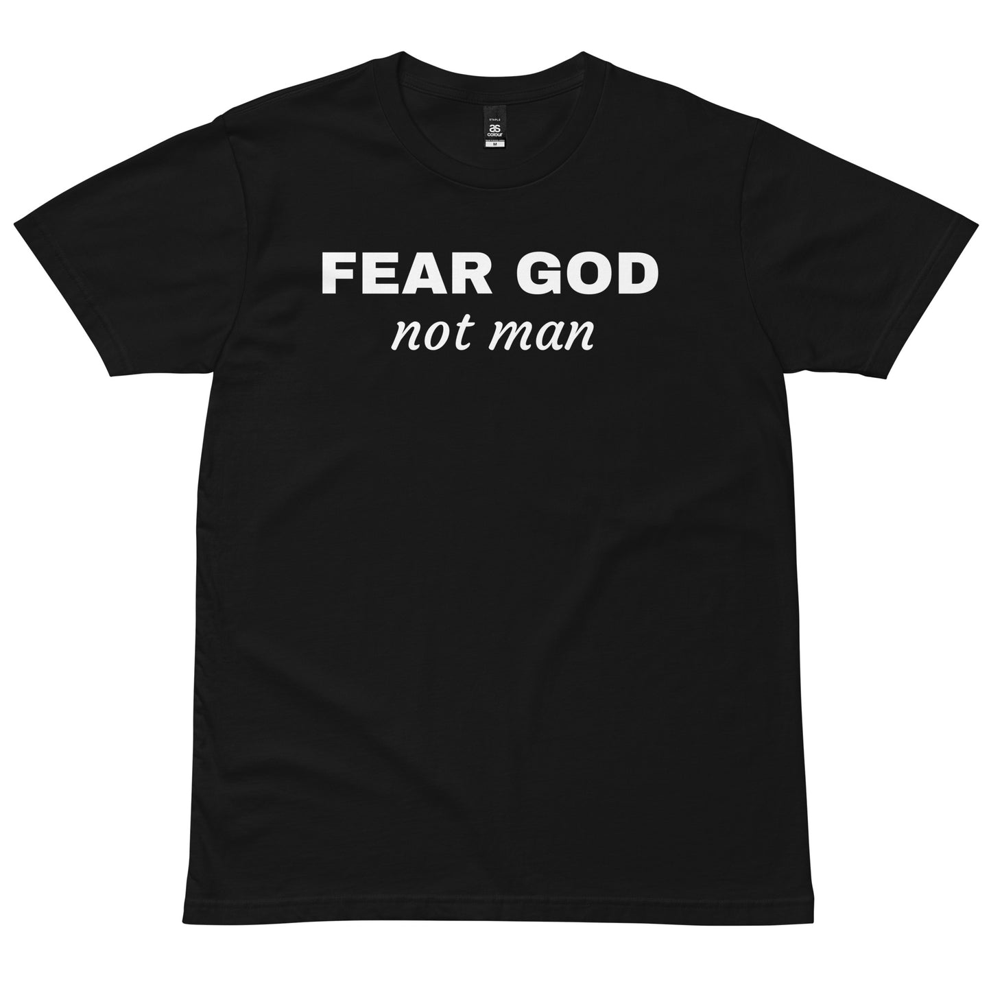Fear God, not man mockup